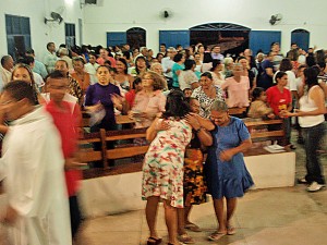 Bild in der Kirche von Mãe Luiza / Natal