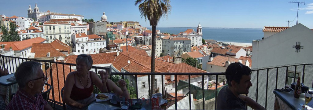 Panorama über Lissabon