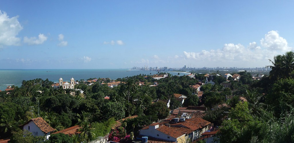 Panorama Olinda in Richtung Recife
