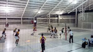 Bild eines Volleyballturniers